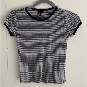 Forever 21 Striped Crop Top